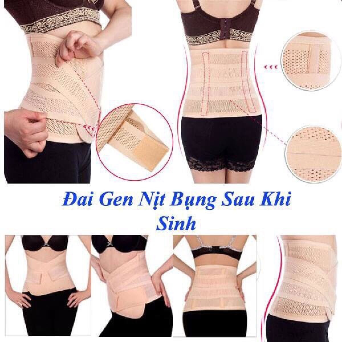 [HCM]Gen nịt bụng định hình eo thon gọn 2 lớp