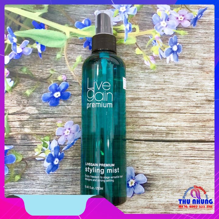 Keo Xịt Cứng Livegain Premium Styling Mist 250ml Hàn Quốc