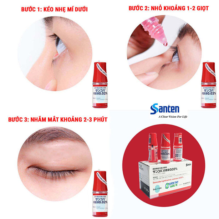 Dung Dịch Nhỏ Mắt Cho Người Cận Thị Sancoba 5ml