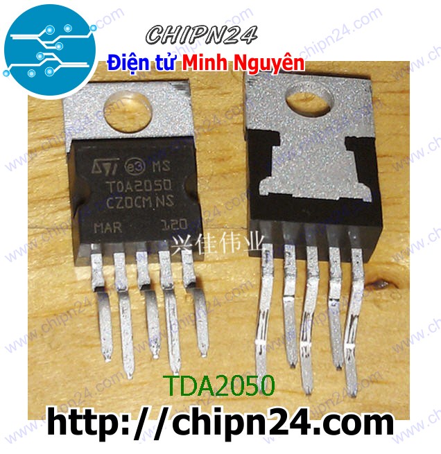 [2 con] (DIP) IC TDA2050 TO-220 (TDA2050AV 2050)