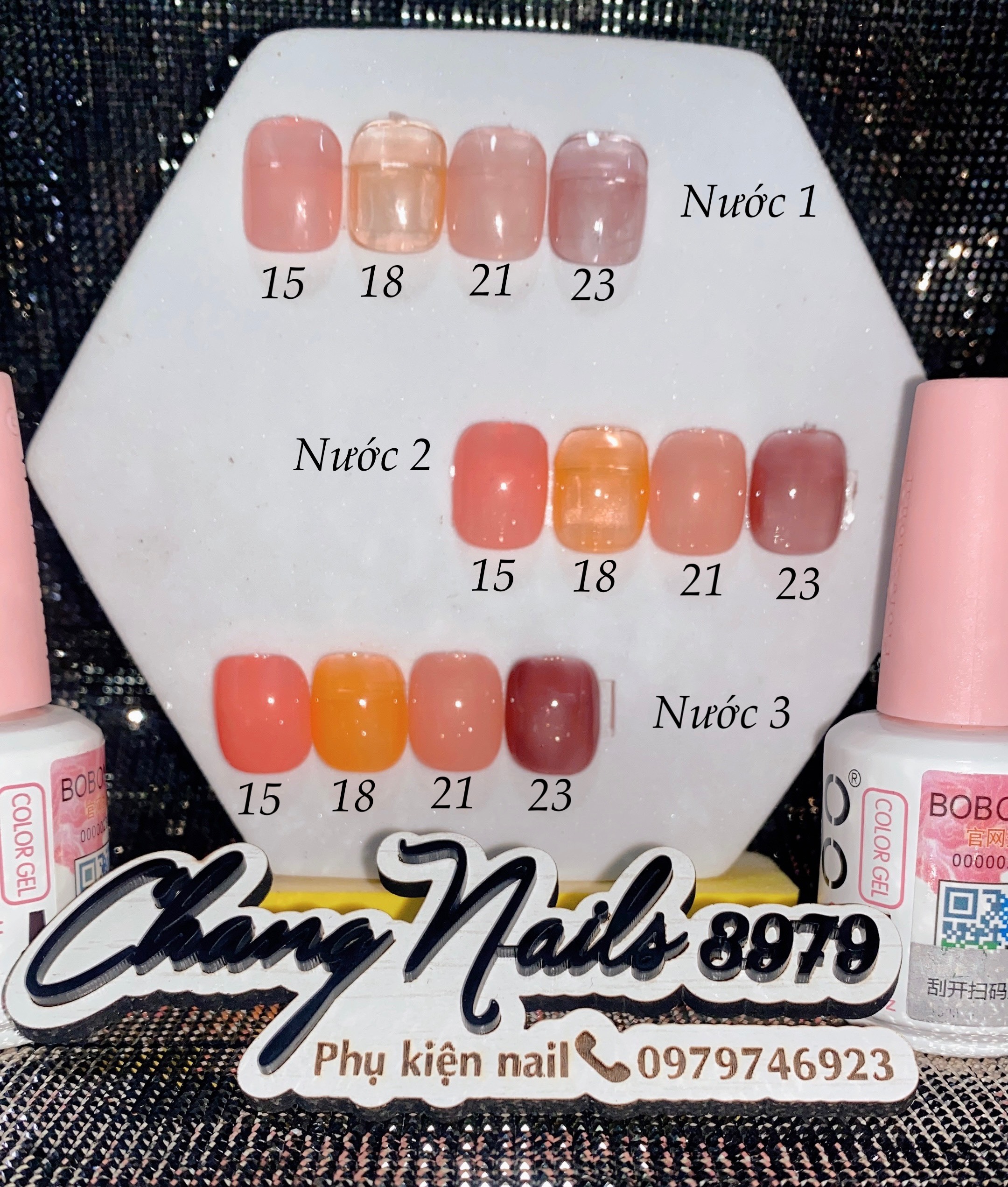 Sơn thạch bobo lẻ màu, sơn gel lẻ, sơn lẻ, changnails3979