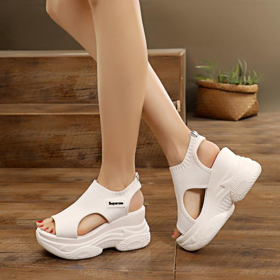 Dép Xuồng Đế Cao 9cm