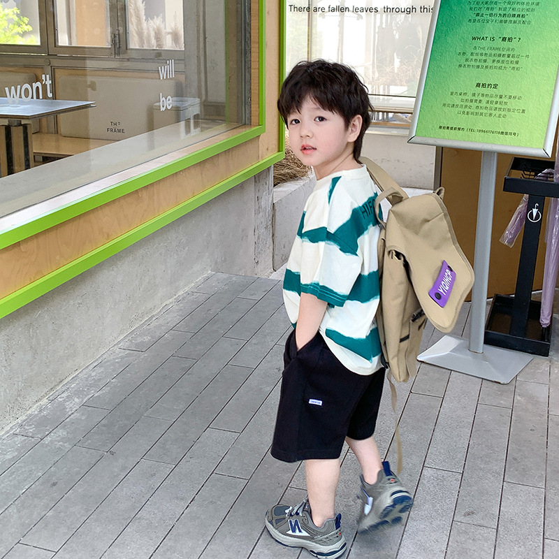 Áo thun cộc tay bé trai AMBB Áo pull trẻ em size đai kunkid