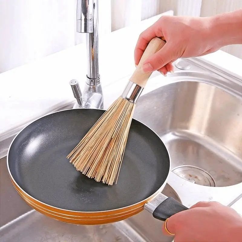 Chổi tre cọ rửa chảo sắt
