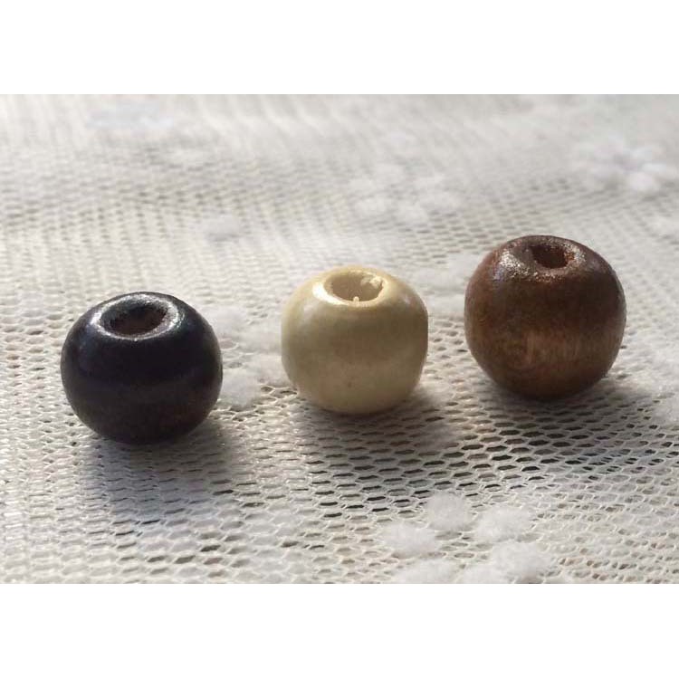 Hạt Gỗ Trang Trí - Xỏ Vòng - Đính hạt