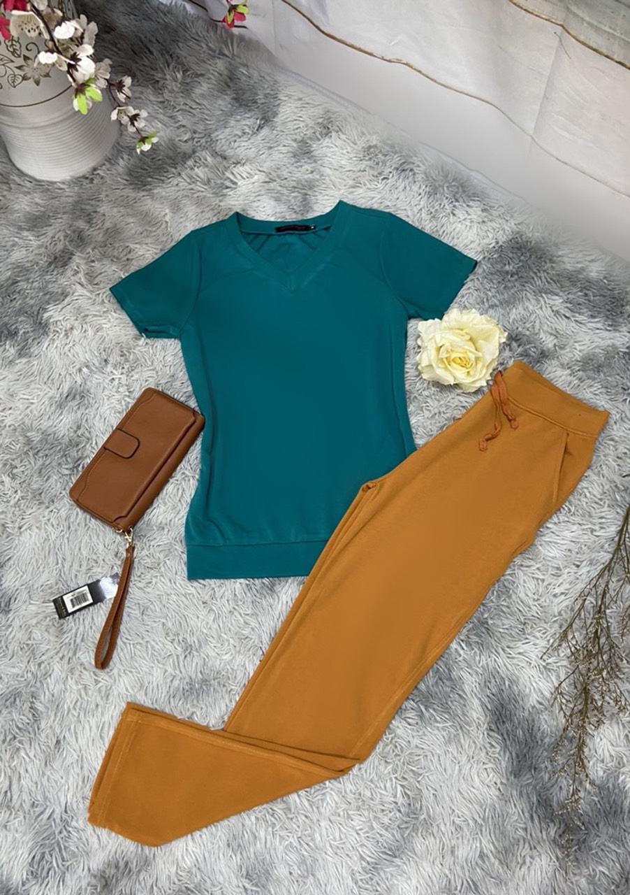 Đồ Bộ Mặc Nhà Thun Cotton Thoáng Mát Lịch Sự D028