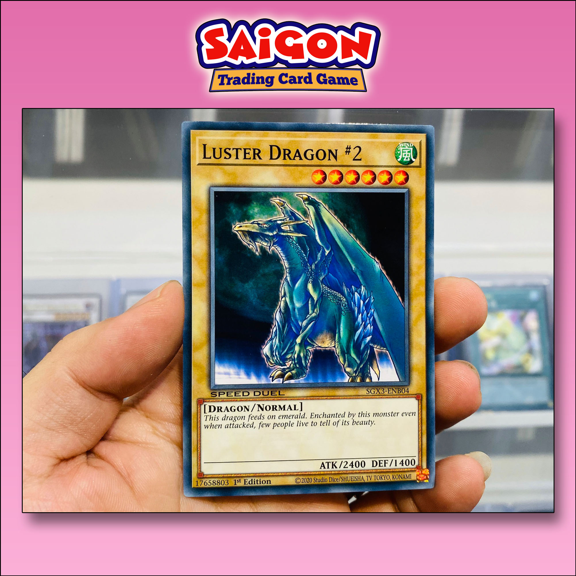 Thẻ bài yugioh mã sgx3-enb04 - luster dragon #2 - common - 1st edition