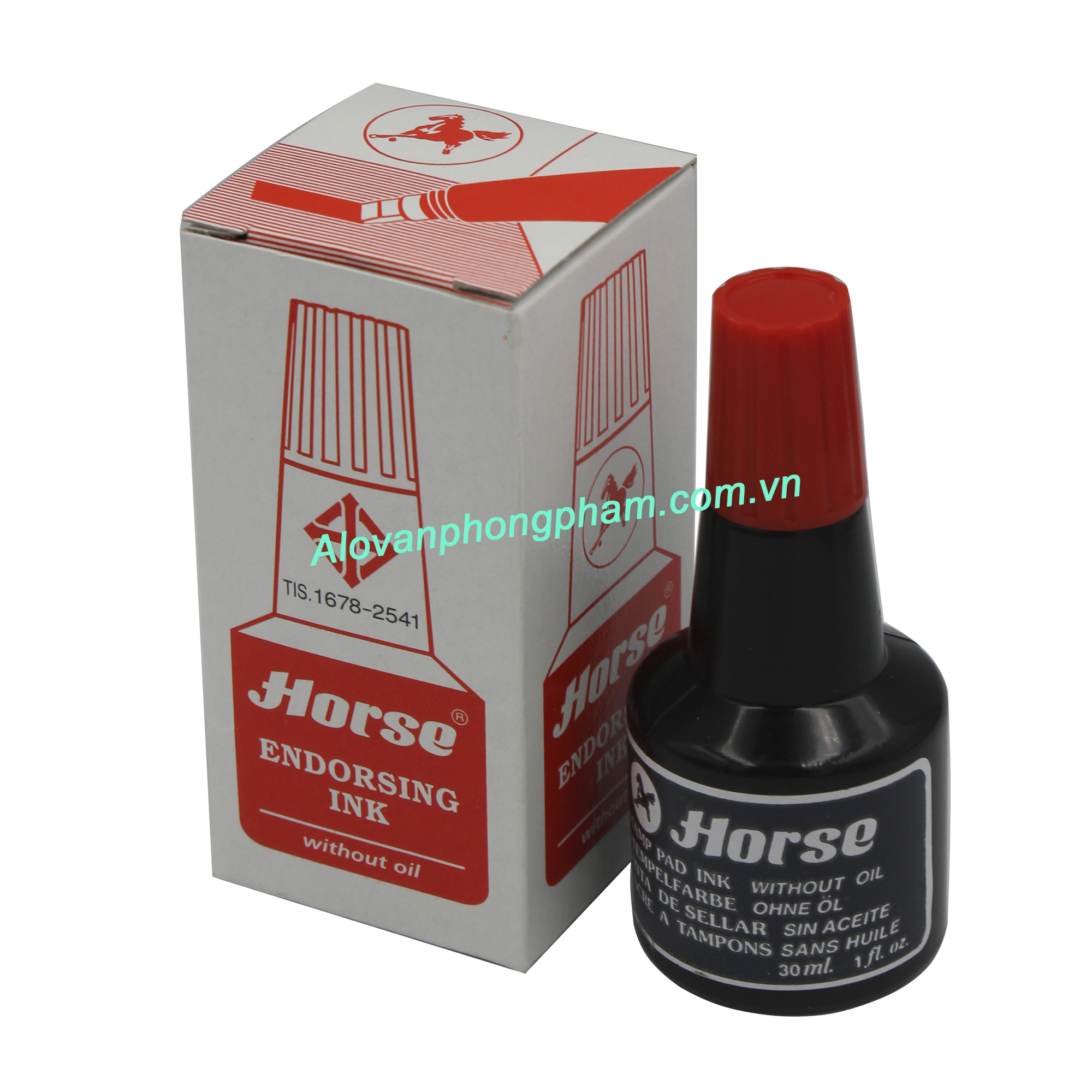 Mực dấu Horse đỏ 30ml SUKADO