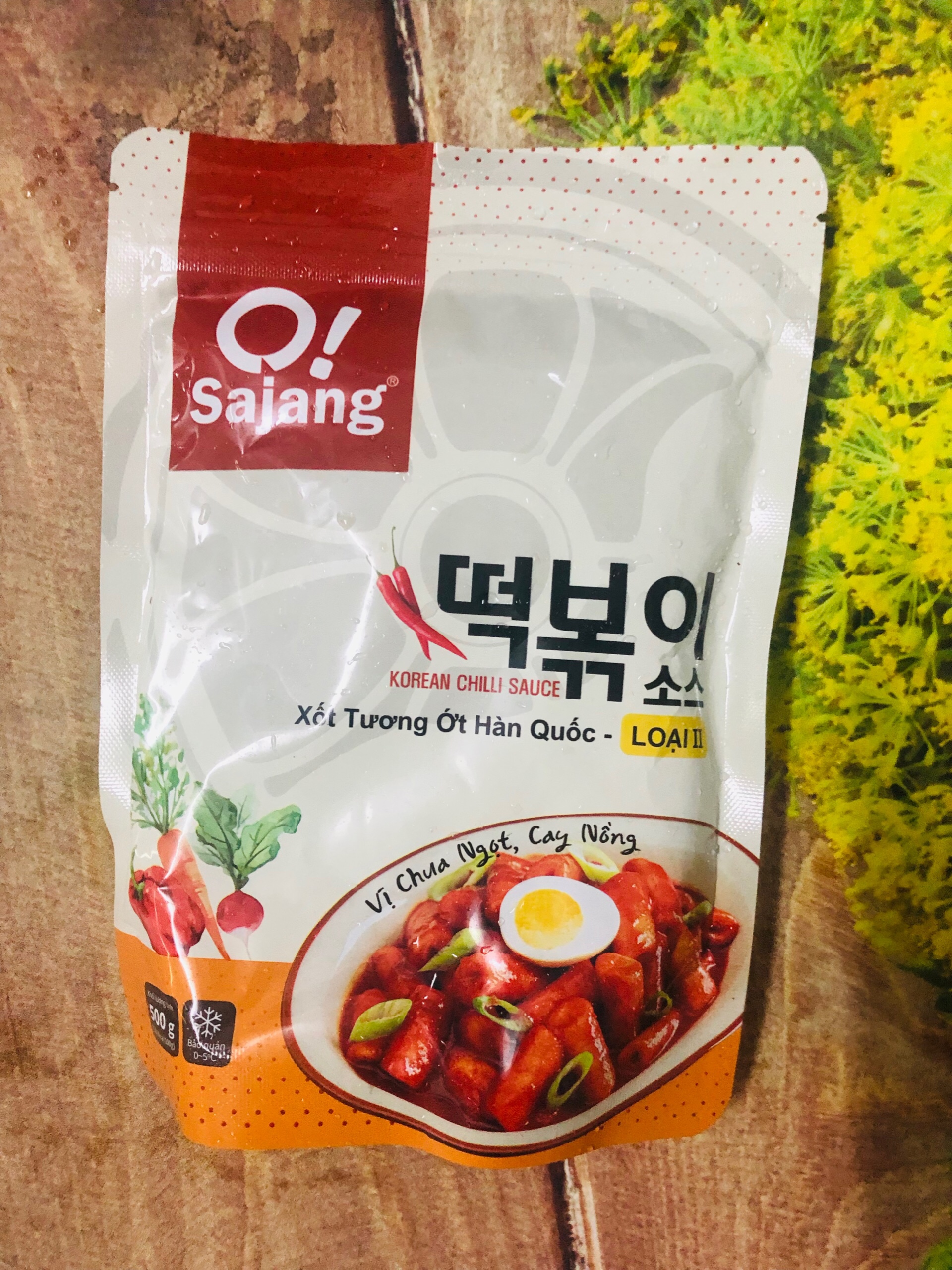 500g sốt tương ớt số 2 vị cay chua ngọt nấu bánh gạo tokbokki