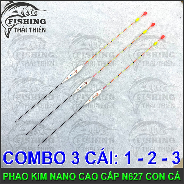 [HCM]Phao Kim Nano N627 Con Cá Câu Đơn Đài Số 1 2 3 Chất Liệu Mút Xốp Phủ Nano Có Đài Phản Quang Dùng Câu Đơn Câu Đài