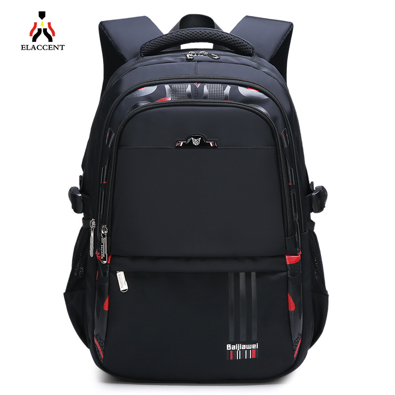 ELACCENT Classic elementary school bag for elementary school students, 3456 grade 3456 large-capacity school bag