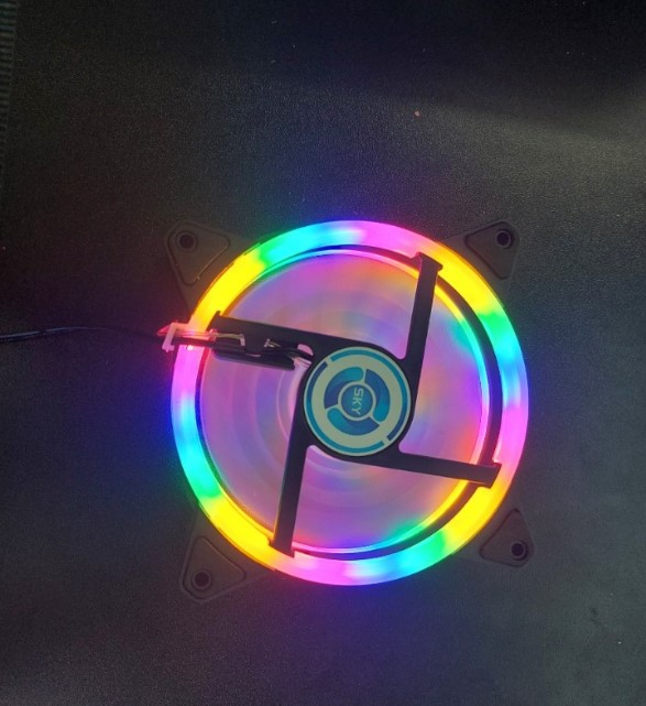 Quạt tản nhiệt - fan led rgb cắm nguồn trực tiếp không qua hub wm star v8 s2 33 bóng