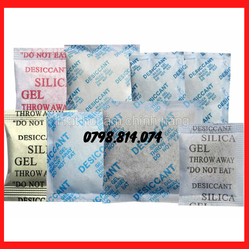 [HCM]1Kg Gói hút ẩm Silicagel loại 50gr (20 gói) - Bảo quản thực - dược phẩm, đồ công nghệ, quần áo - Chống ẩm mốc, chống gỉ sét, chống mùi....