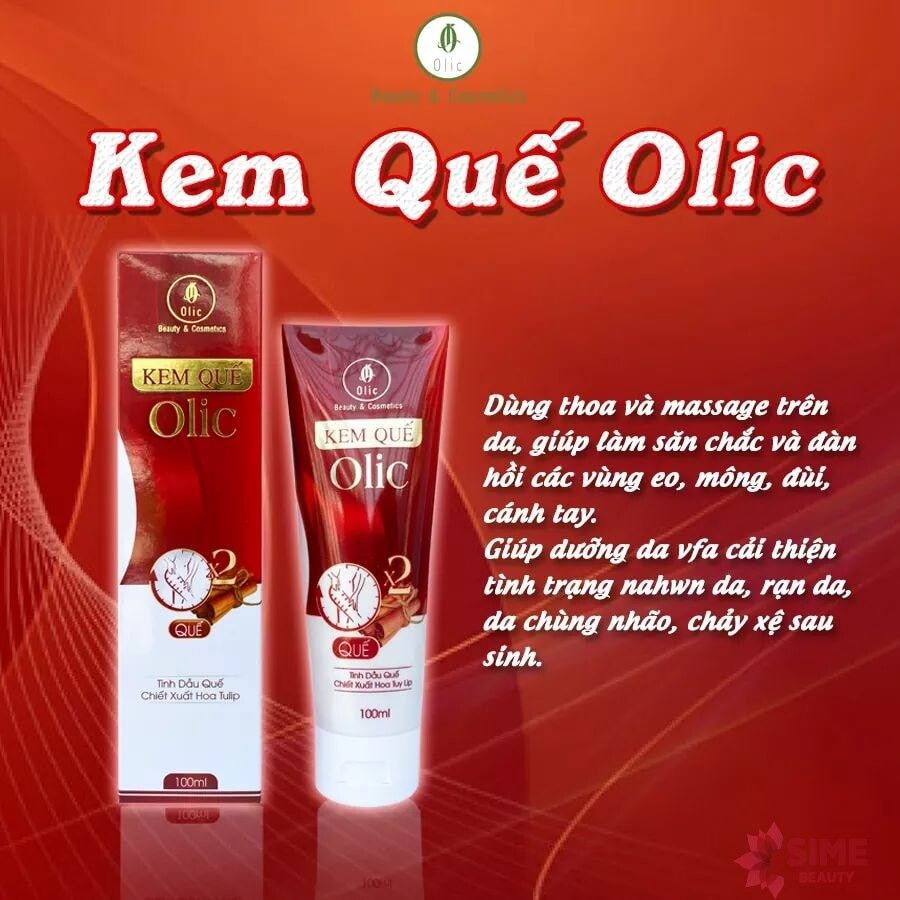 kem Tan Mỡ Olic Kem Quế olic mẫu mới sẵn