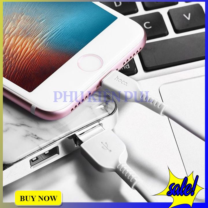 Cáp sạc nhanh hoco x20 lightning bảo hành 12 tháng