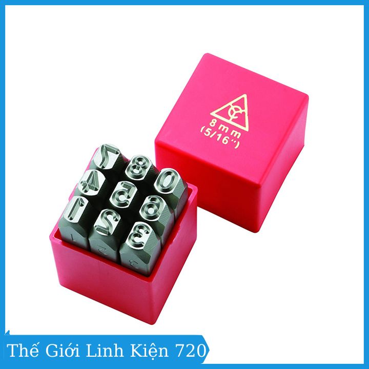 Bộ Đột, Khắc Số Kim Loại 10mm YC-602 (Thép Tôi Luyện Siêu Cứng)
