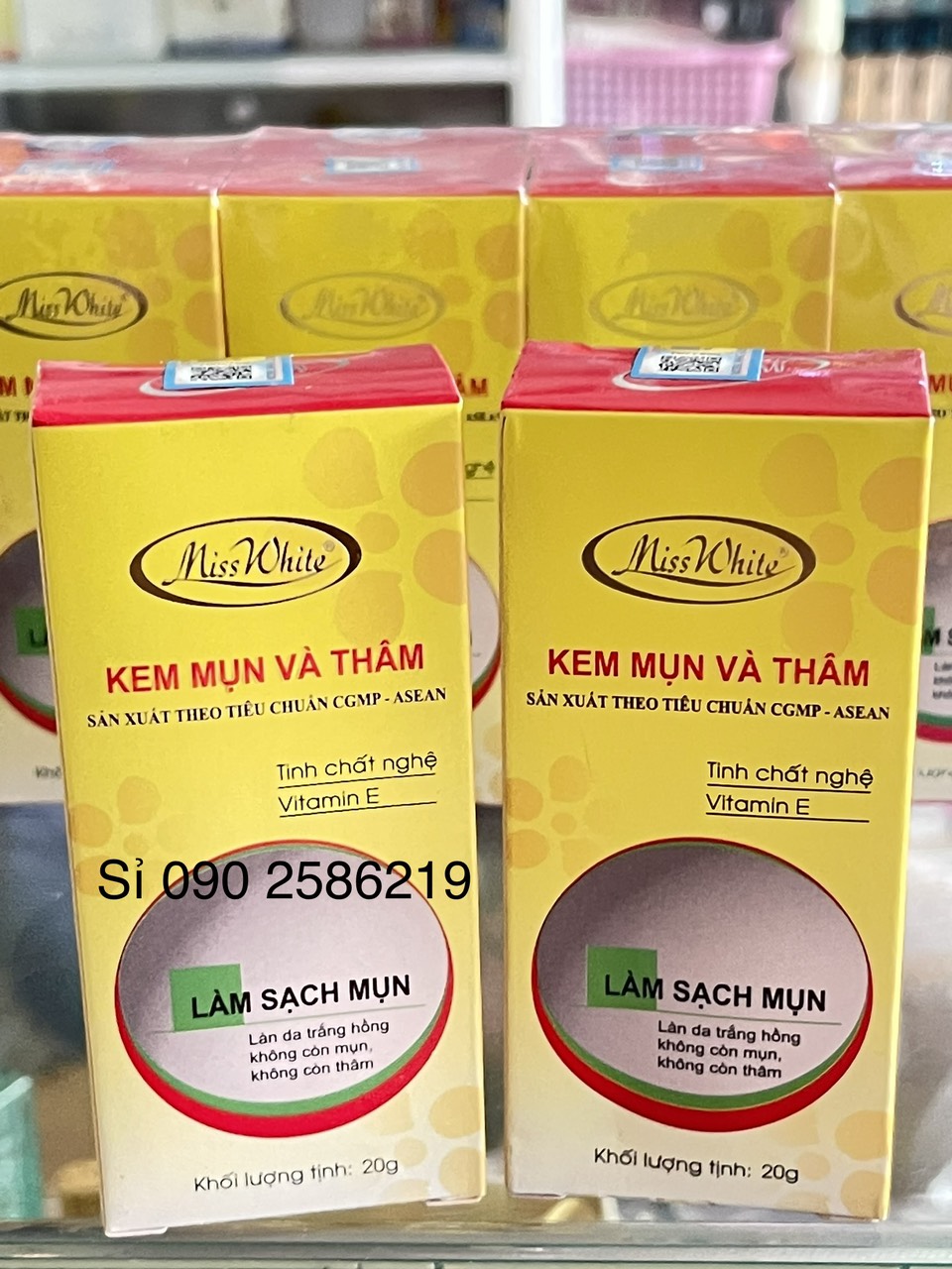 Kem hết mụn, hết thâm Miss White tuýp  20g