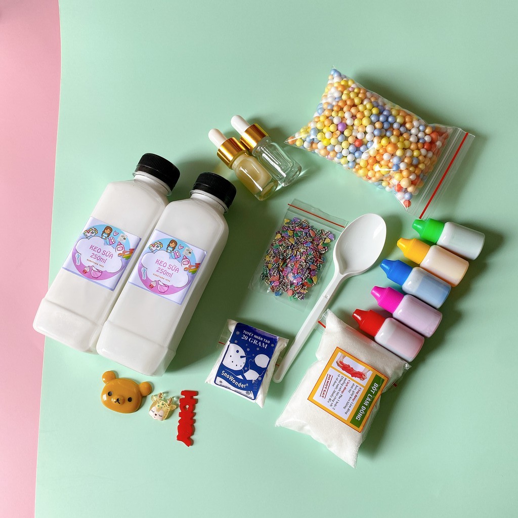 Bộ Kit Làm Slime Mây BK2 Đầy Đủ Có Hướng Dẫn