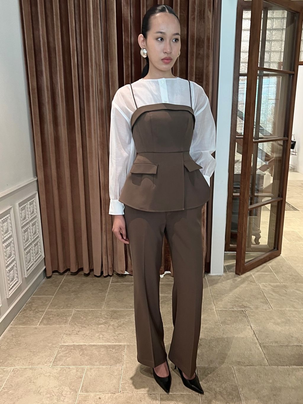 COCO SIN - Áo 2 Dây Phối Túi