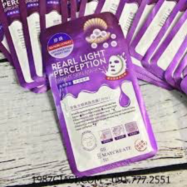 HỘP 20 miếng Mặt nạ  TÍM M'aycreate HA Mask