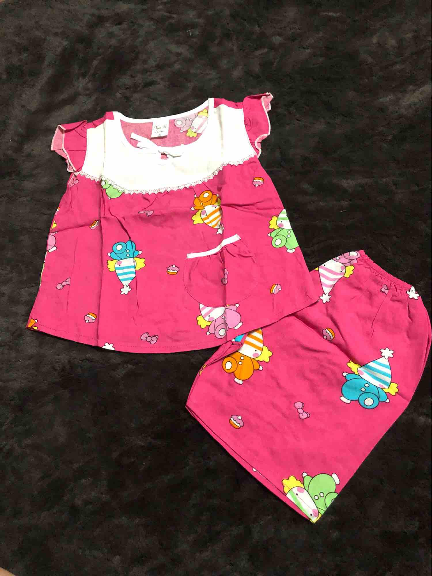 Combo 3 bo tole 2 da quần lửng be gai (be tu 12-14kg)