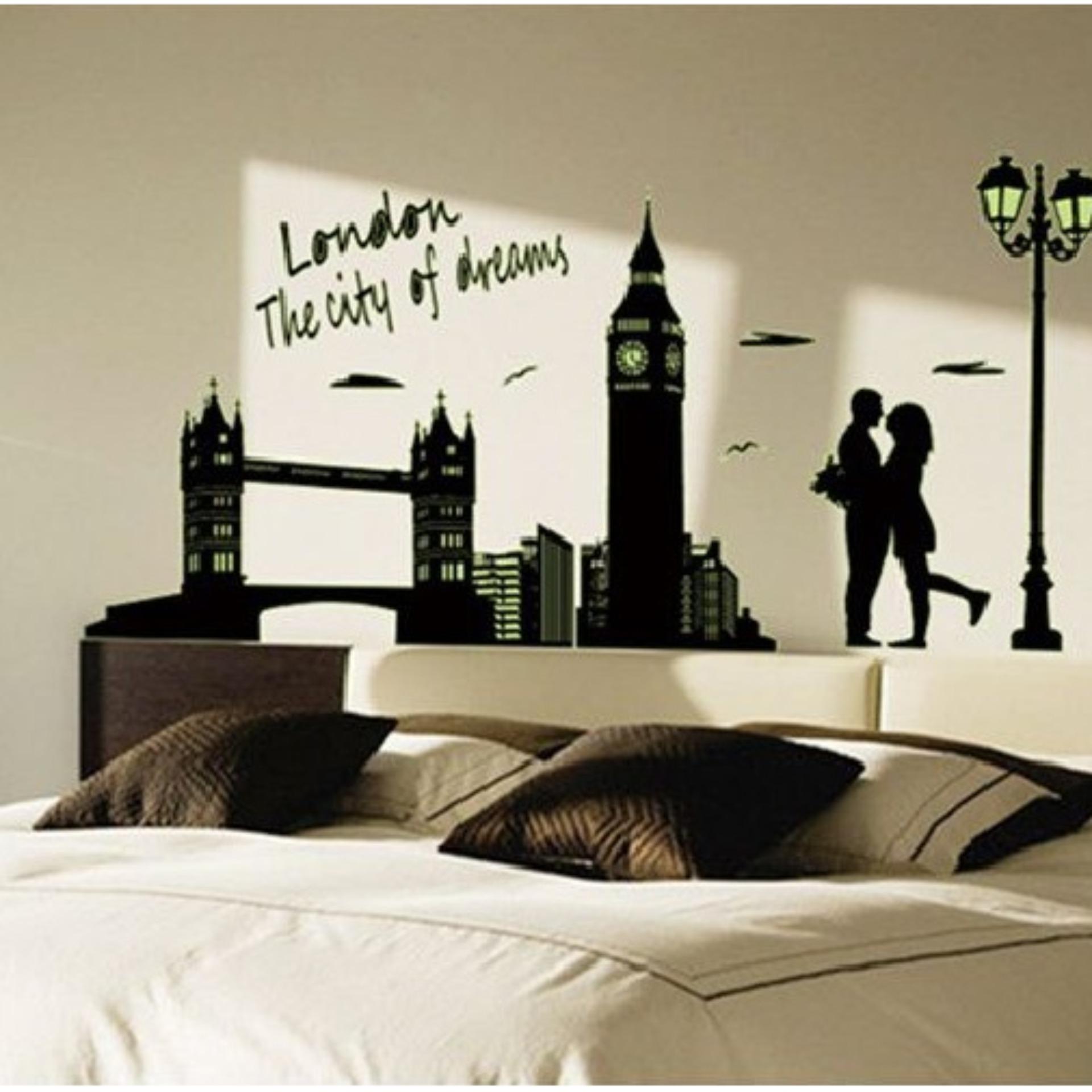 [HCM]Decal dán tường Dạ quang London DDQ002 (60 x 160 cm)