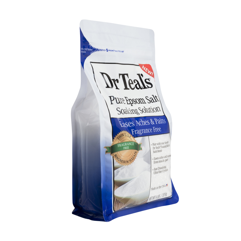 Muối Epsom tinh khiết để ngâm mình thương hiệu Dr Teal’s không hương liệu nhập khẩu từ Mỹ, 1.81kg giá rẻ