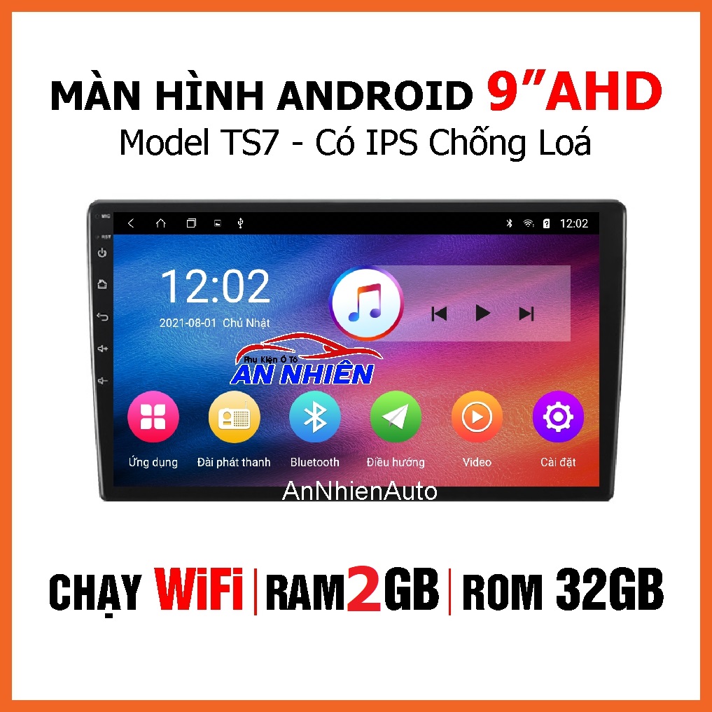 [Kho Hải Phòng] Màn Hình Android OLED Cho Ô Tô, Đầu Màn Hình DVD Android 7inch 9inch Tích Hợp Chỉ Đường, Hỗ Trợ Xem Camera Lùi AHD, Nghe Nhạc Youtube Chạy Ẩn, Điều Khiển Giọng Nói