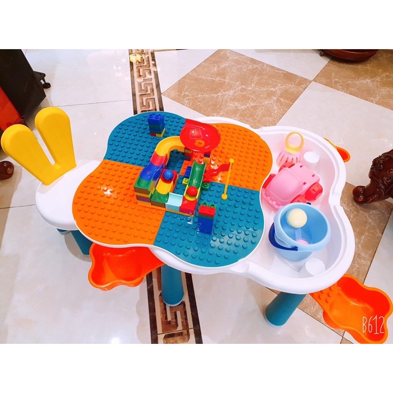 Bộ bàn ghế lego hình vuông đa năng hkm vitadairy