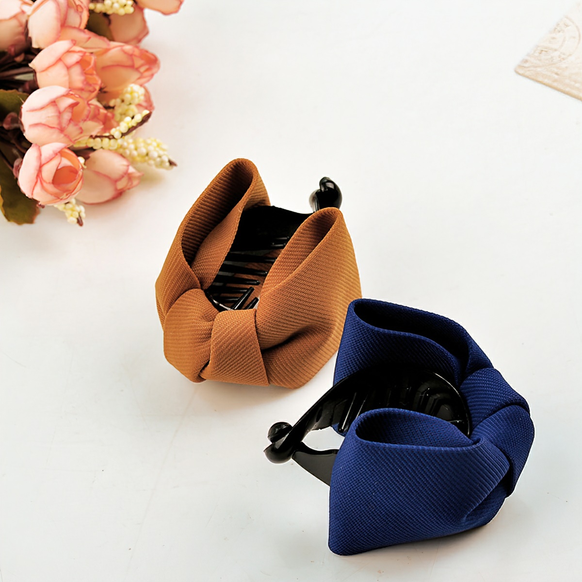 Lumbley multi-colored hair bows thick hair clip-