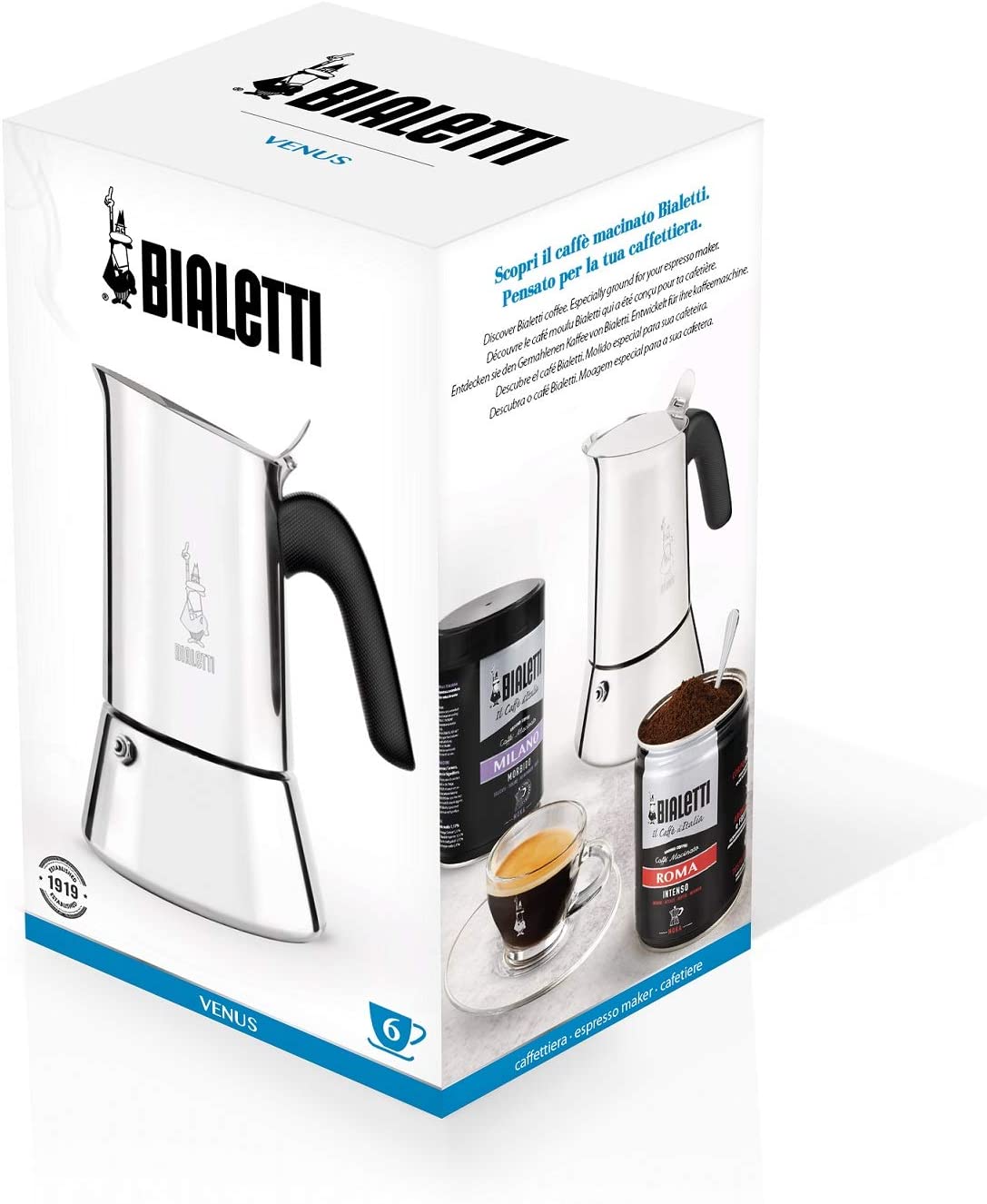 [HCM]Ấm pha cà phê Bialetti New Venus Induction 6 Cups