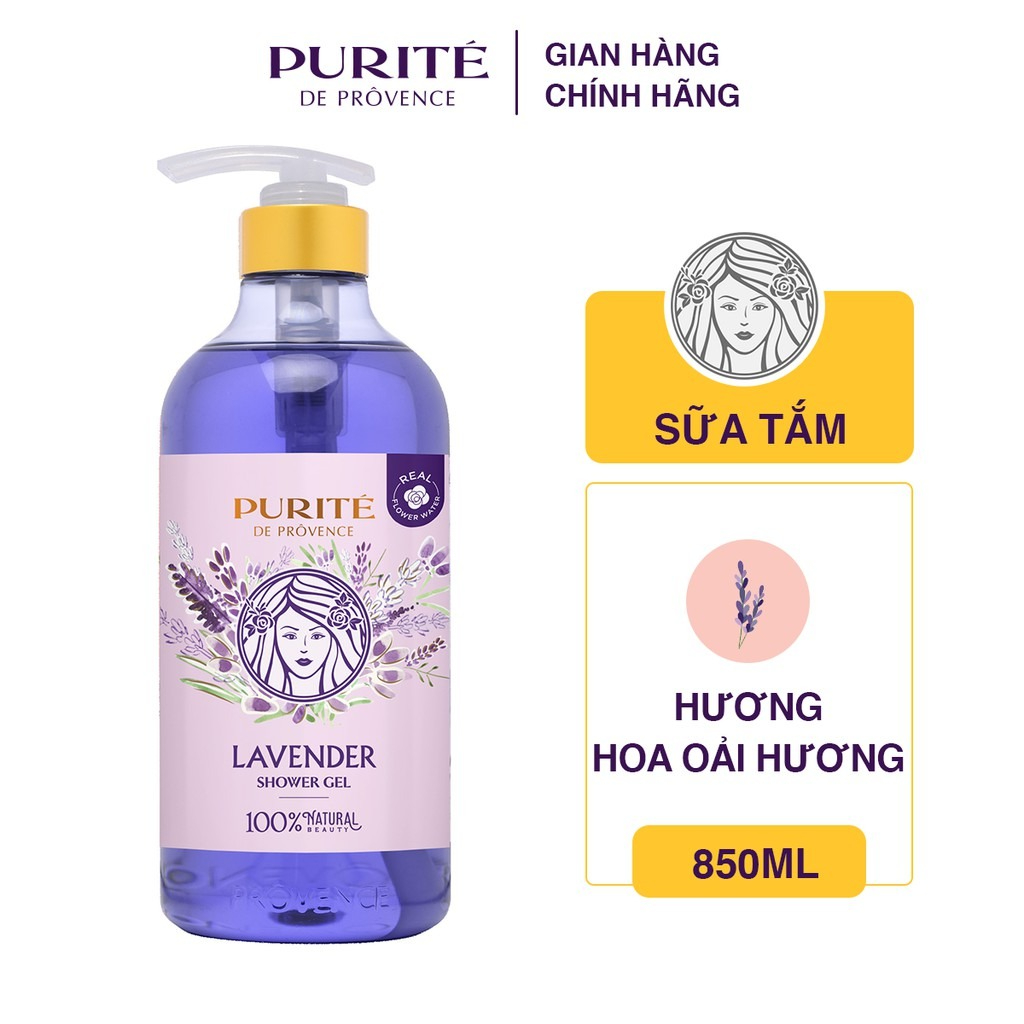 [HCM]Sữa tắm Purité de Provence 850ml