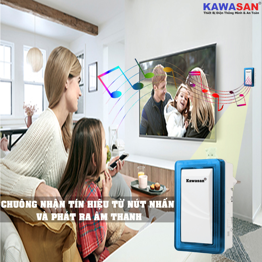 Chuông  cửa không dây cao cấp Kawa DB658