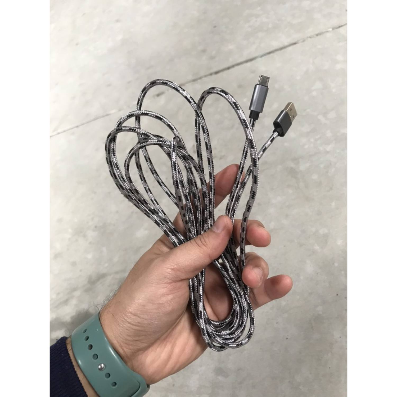 Dây sạc bọc dù 3M, chân sạc Ip, Micro,Type (hàng chuẩn lᴏại 1)