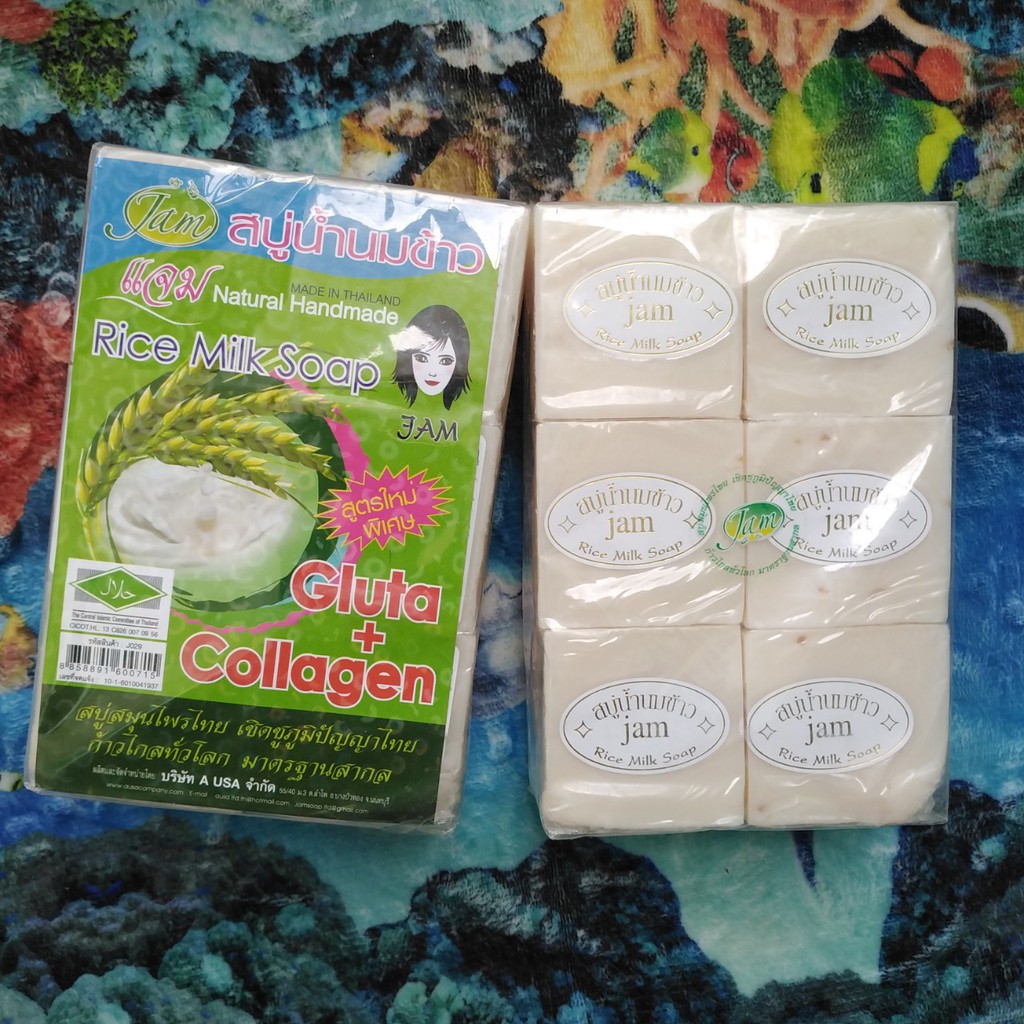 XÀ PHÒNG CÁM GẠO GLUTA JAM THÁI LAN 65G