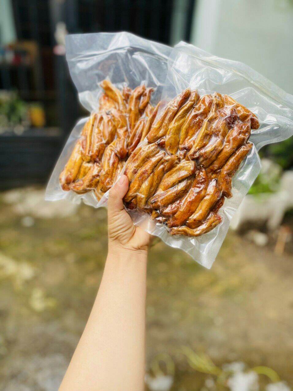 Chuối sấy dẻo Đà Lạt - chuối sấy dẻo nguyên trái 500g - ăn vặt - Tết