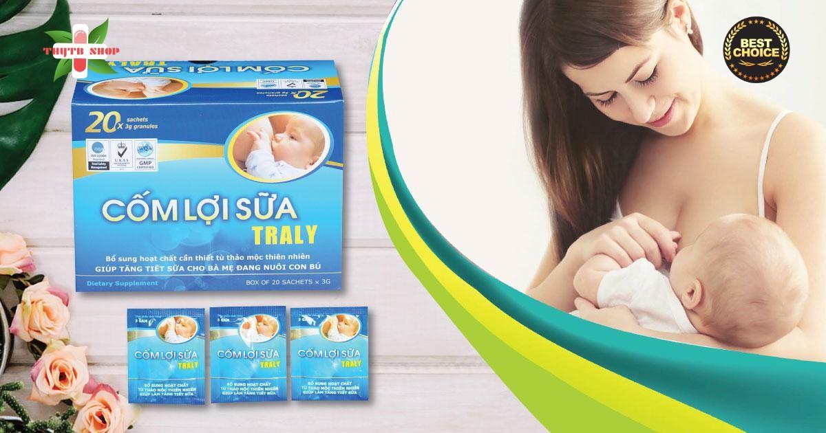 [HCM]Cốm lợi sữa traly-an toàn hiệu quả