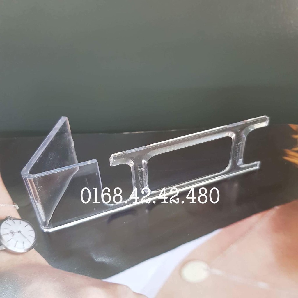 Combo 10 đế mica trưng bày đồng hồ dây da