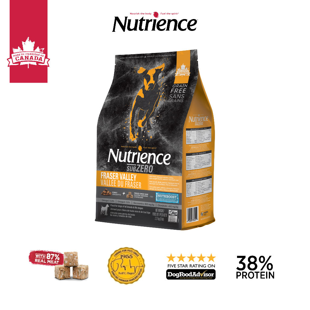 Hạt chó Nutrience Subzero Fraser Valley Thức ăn cho chó cao cấp 5kg Petemo Pet Shop