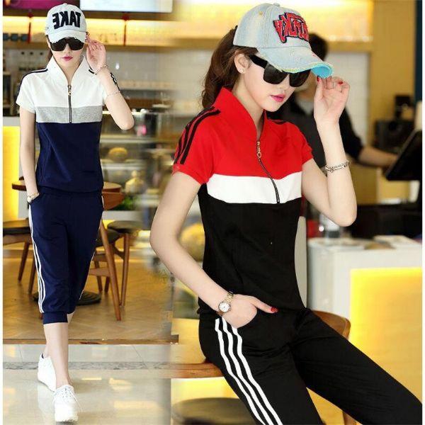 BỘ ĐỒ THỂ THAO NỮ PHỐI MÀU CAO CẤP