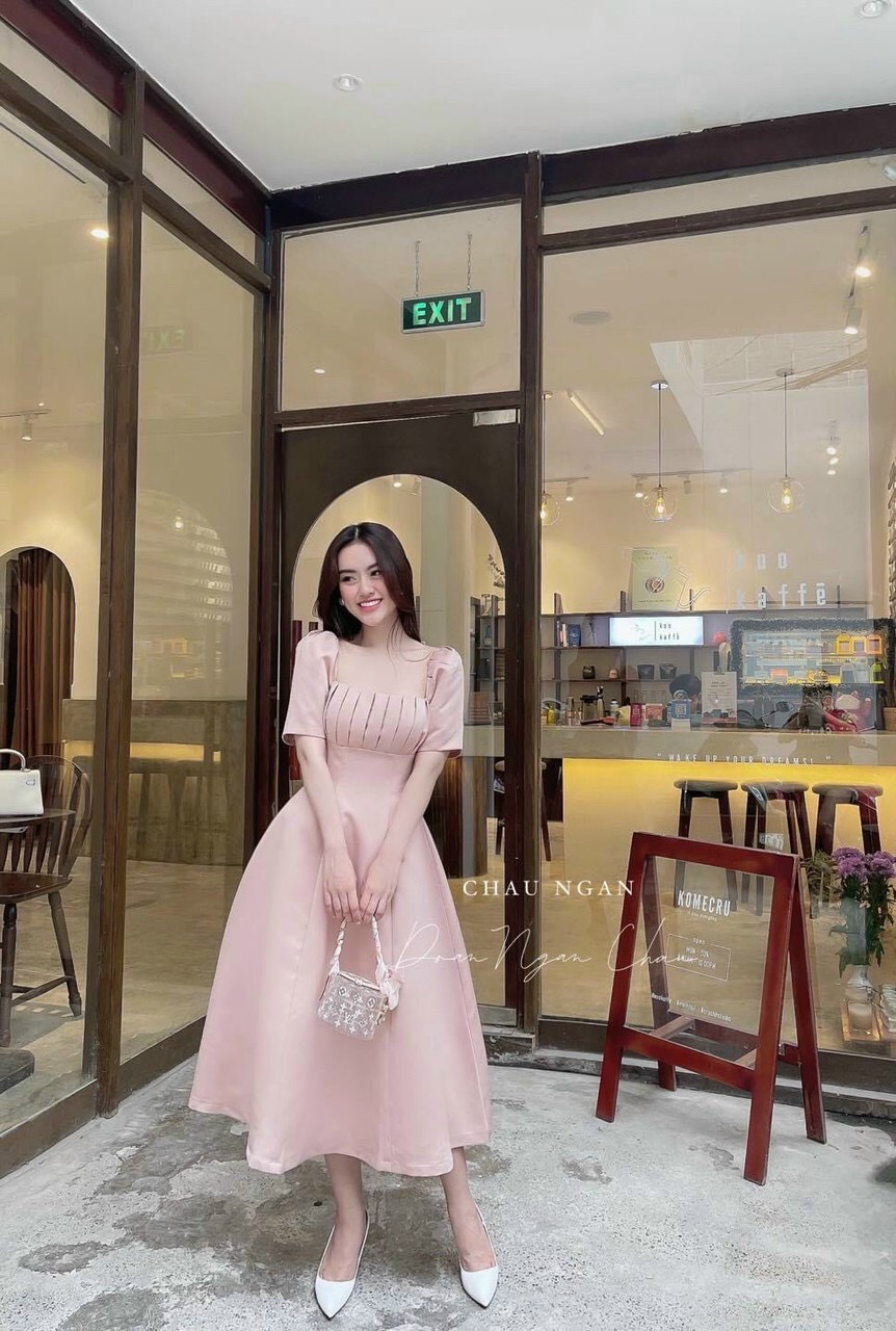 [HCM]Đầm gấm nữ dạo phố siêu xinh