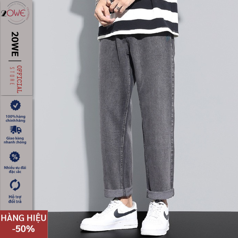 Quần jean nam baggy ống suông rộng TR01 chất vải jeans bò cao cấp hottrend 2023 20we