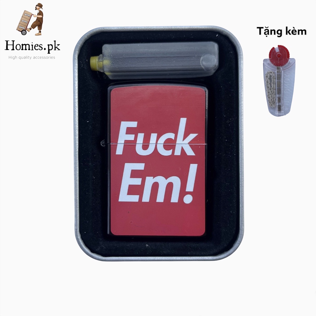 Bật lửa zippo hột quẹt zippo hình meme , hột quẹt zippo bật lửa xăng đá- homies.pk