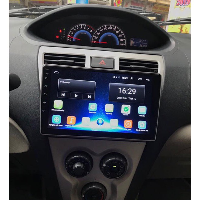 Bộ màn hình android 9 inch cho xe toyota vios 2008, kết nối điện thoại với màn hình ô tô,camera sau xe oto, dvd cho xe vios 2008, 2009, 2010, 2011