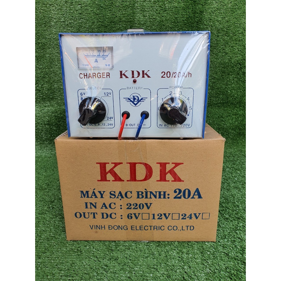 Máy Sạc Bình ACQUY 20A [ 6v - 12v - 24v ]