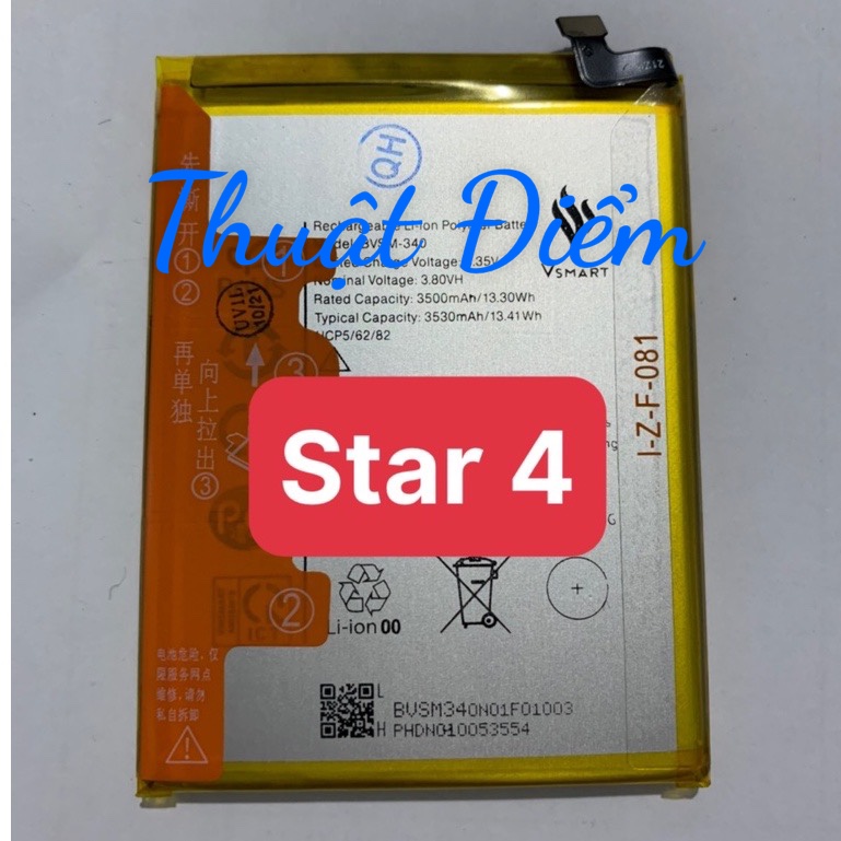 pin vsmart star 4 / BVSM-340 / pin zin hãng
