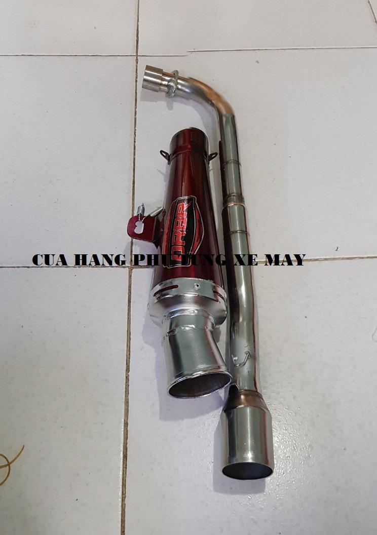 Pô ORBR màu đỏ gắn xe Sirius, Wave, Dream, Cub ( kèm cổ inox + lò xo )