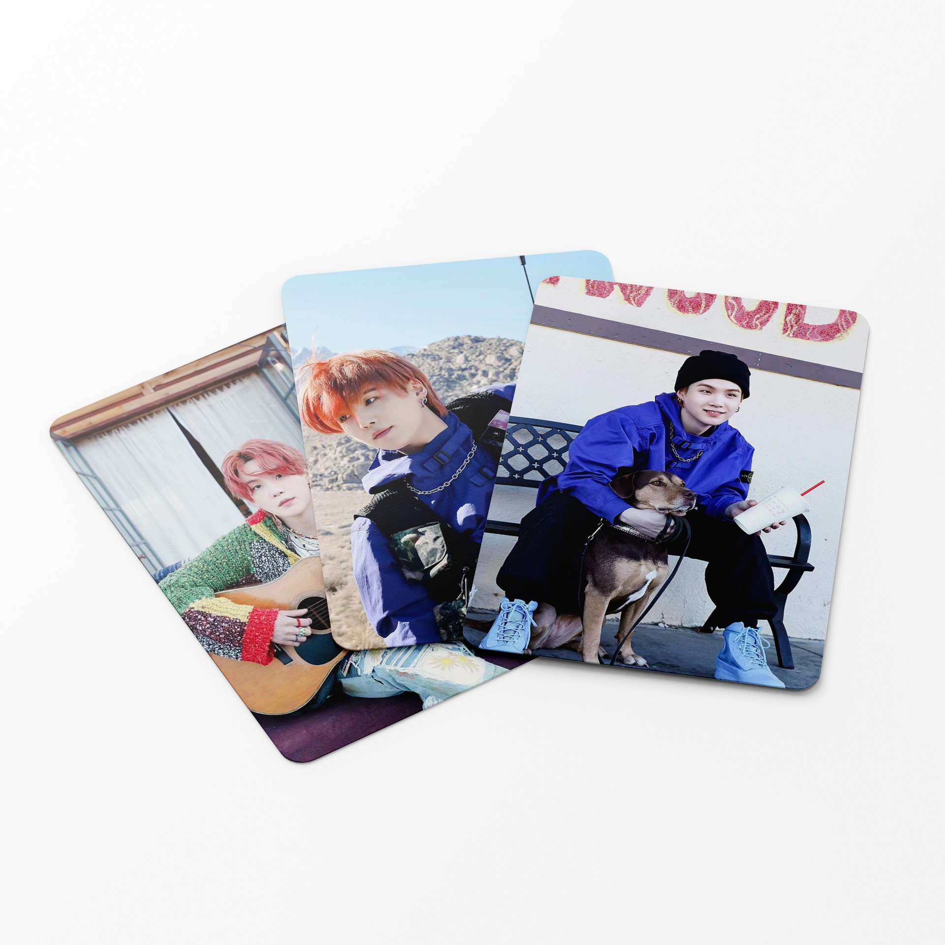 Set 55 lomo card BTS Suga Mẫu 3