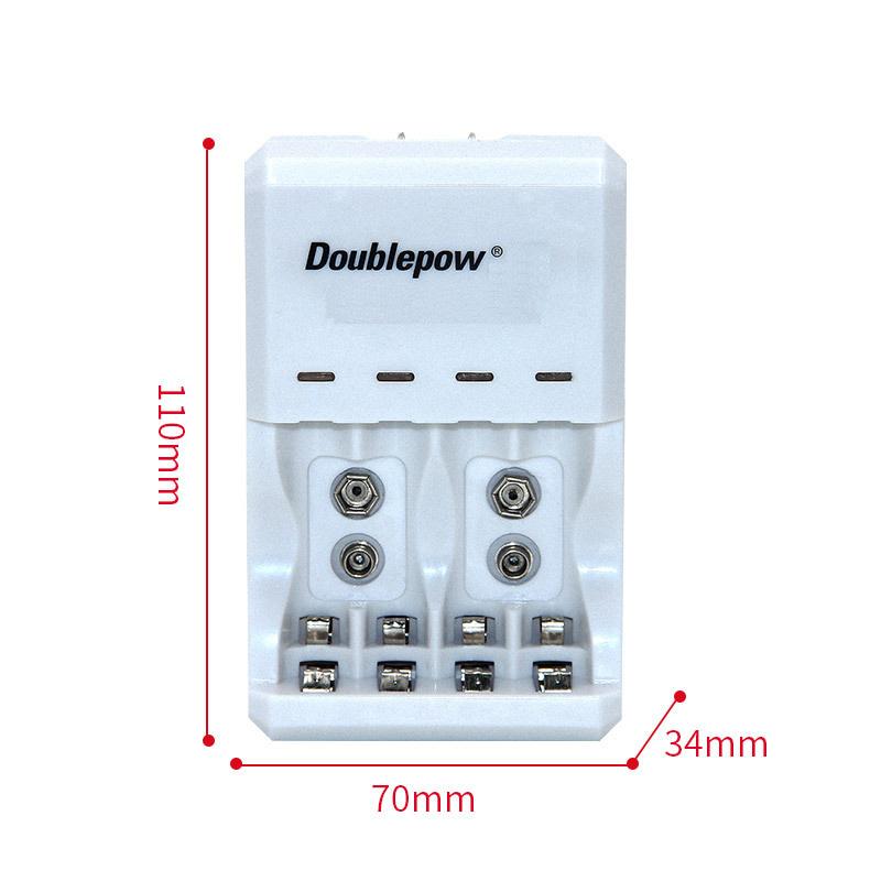 Bộ Sạc pin tiểu, pin AA, AAA, pin 9V đa năng Doublepow - D03
