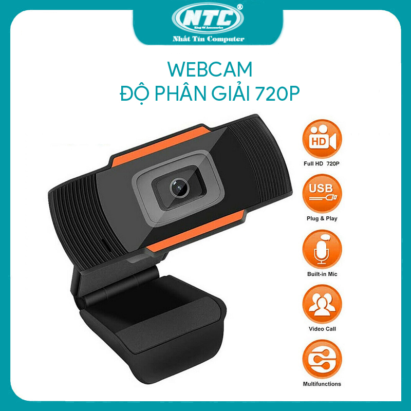 Webcam vsp bàn, kẹp loại 480p/ 720p - rõ nét, có mic, dạy học và học trực tuyến - online